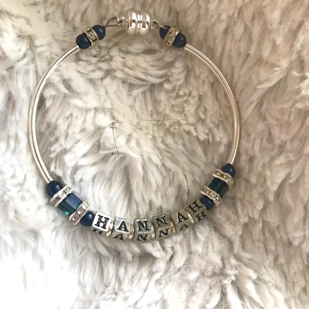 Handcrafted Customized Bracelet silver plated
